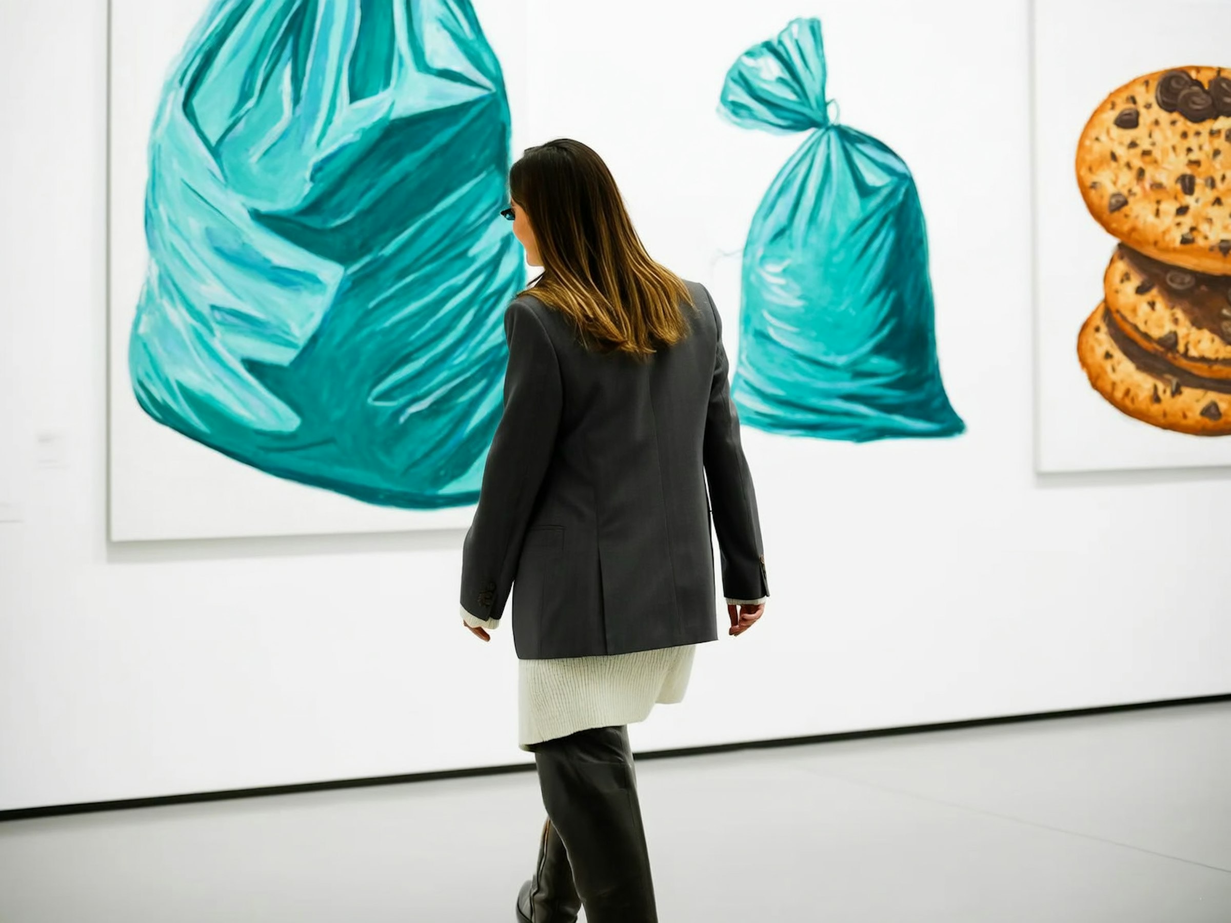 Antechamber No. 3 by elias thorn, a gallery photograph of a visitor regarding a work of art