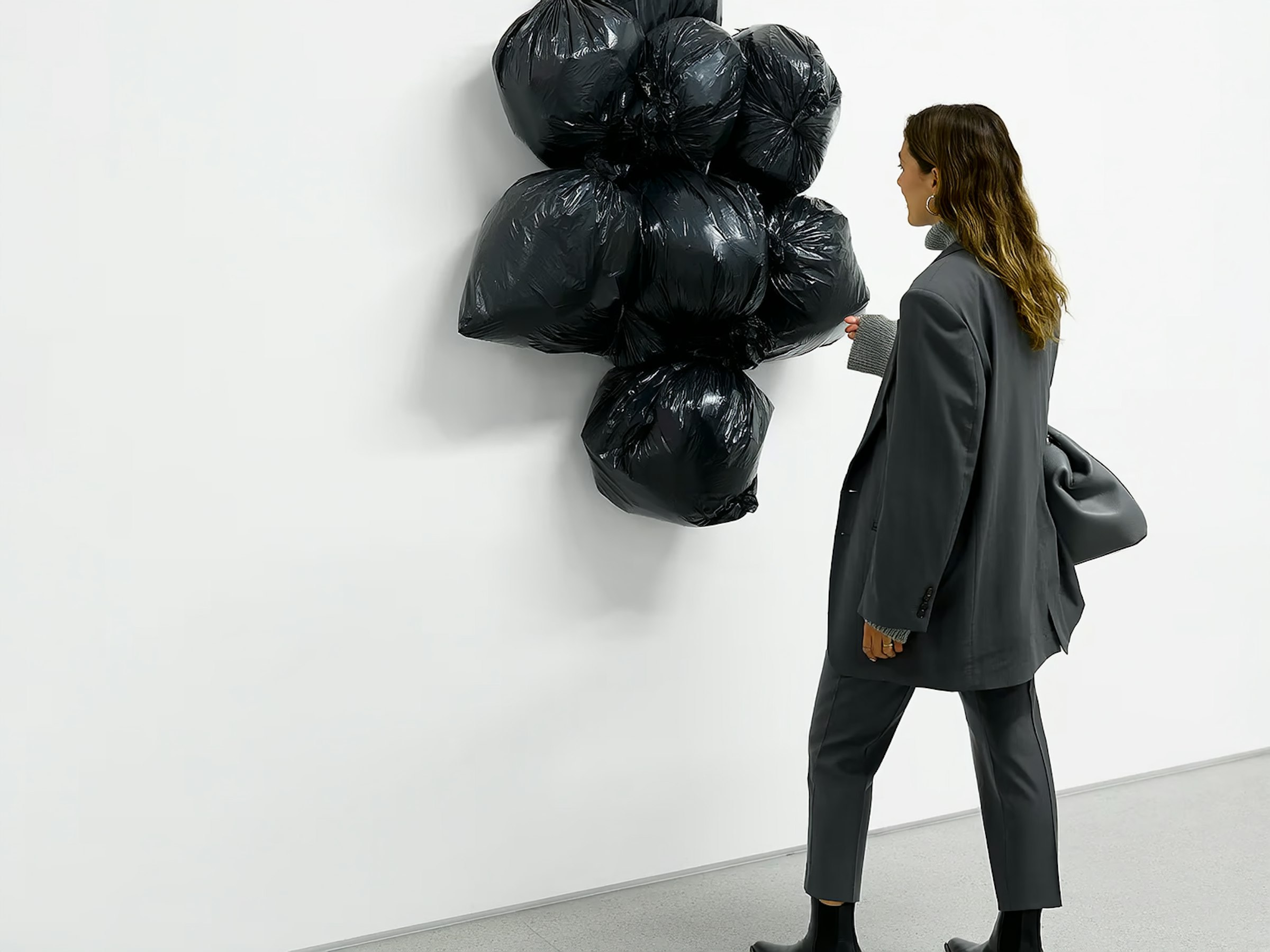 Antechamber No. 7 by elias thorn, a gallery photograph of a visitor regarding a work of art