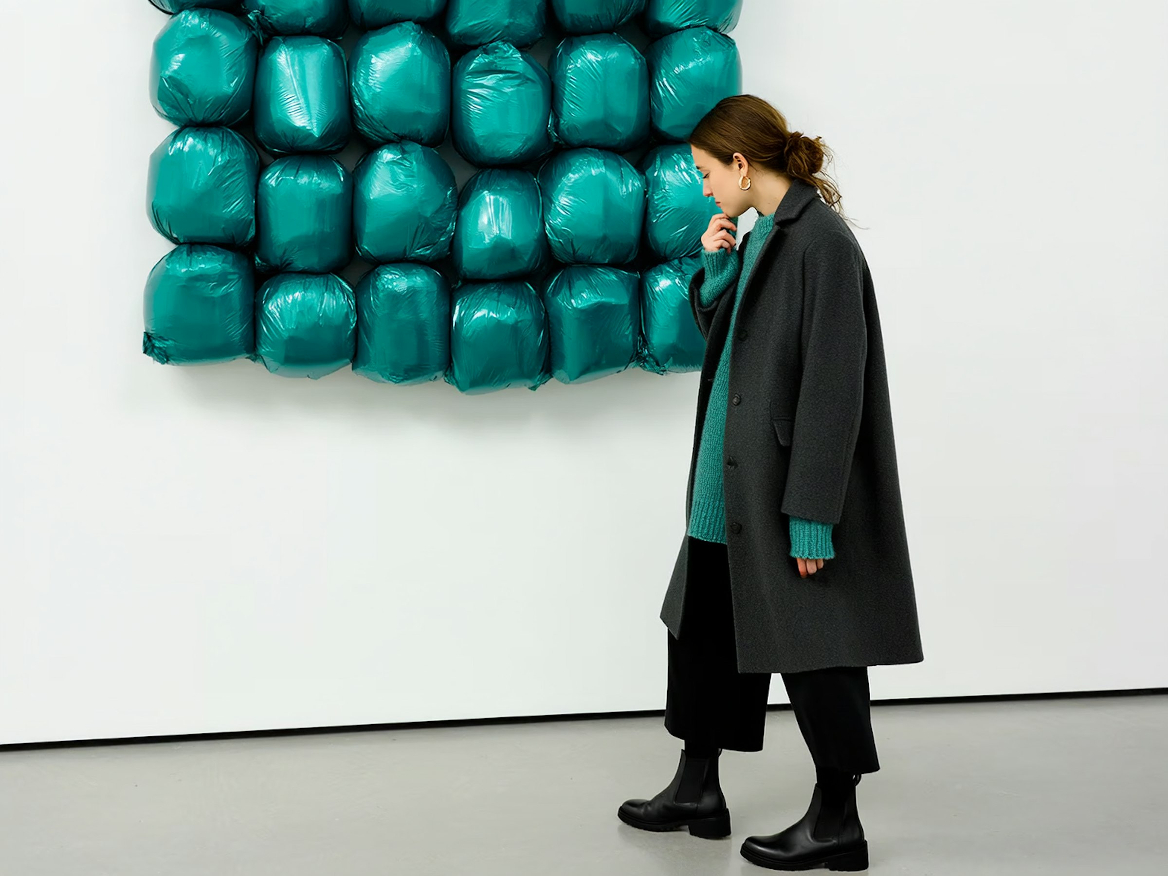 Antechamber No. 5 by elias thorn, a gallery photograph of a visitor regarding a work of art