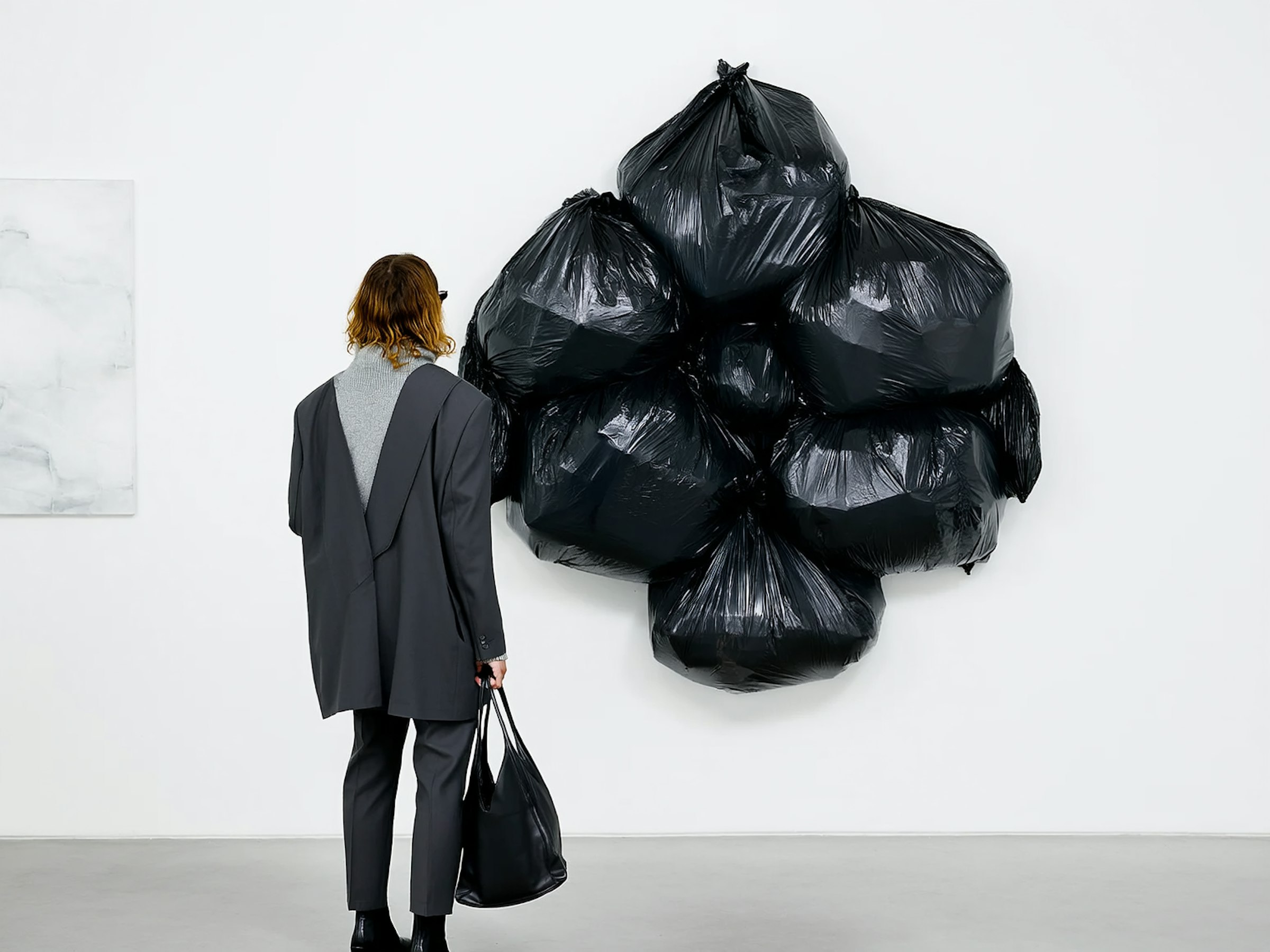 Antechamber No. 6 by elias thorn, a gallery photograph of a visitor regarding a work of art