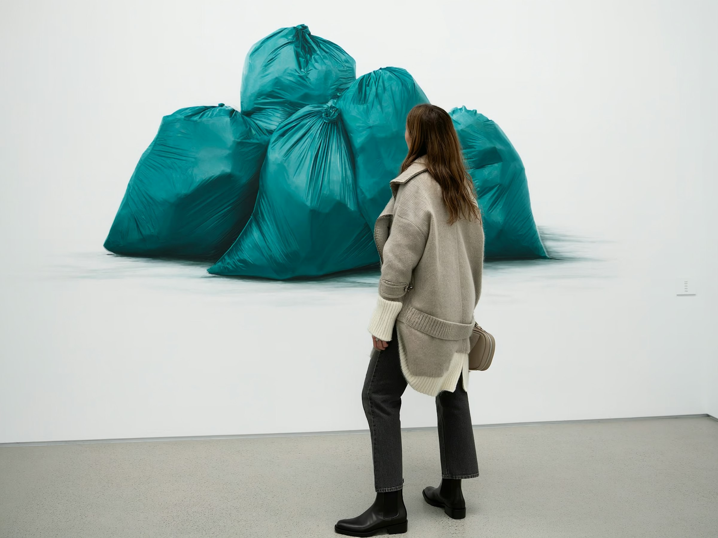 Antechamber No. 4 by elias thorn, a gallery photograph of a visitor regarding a work of art