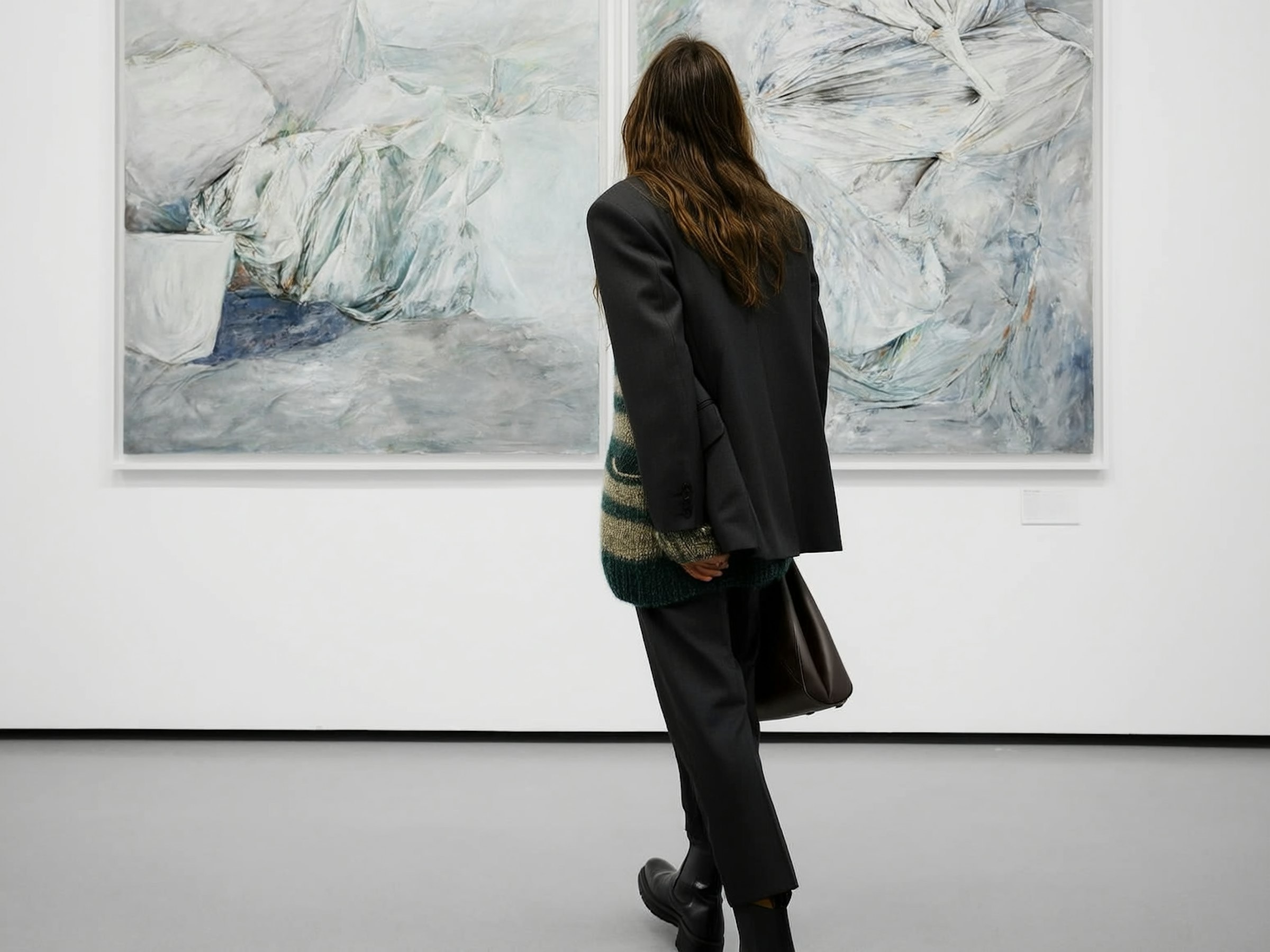 Installation view associated with Noor Kassab